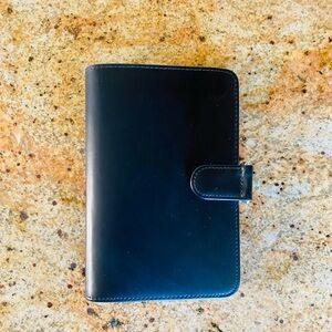 Black Leather Home Office Planner